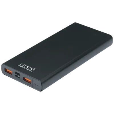 Croma 10000 mAh 22.5W Fast Charging Power Bank (2 Type A, 1 PD Type C & 1 Micro USB Port, Aluminium Casing, Apple Compatible, Black)