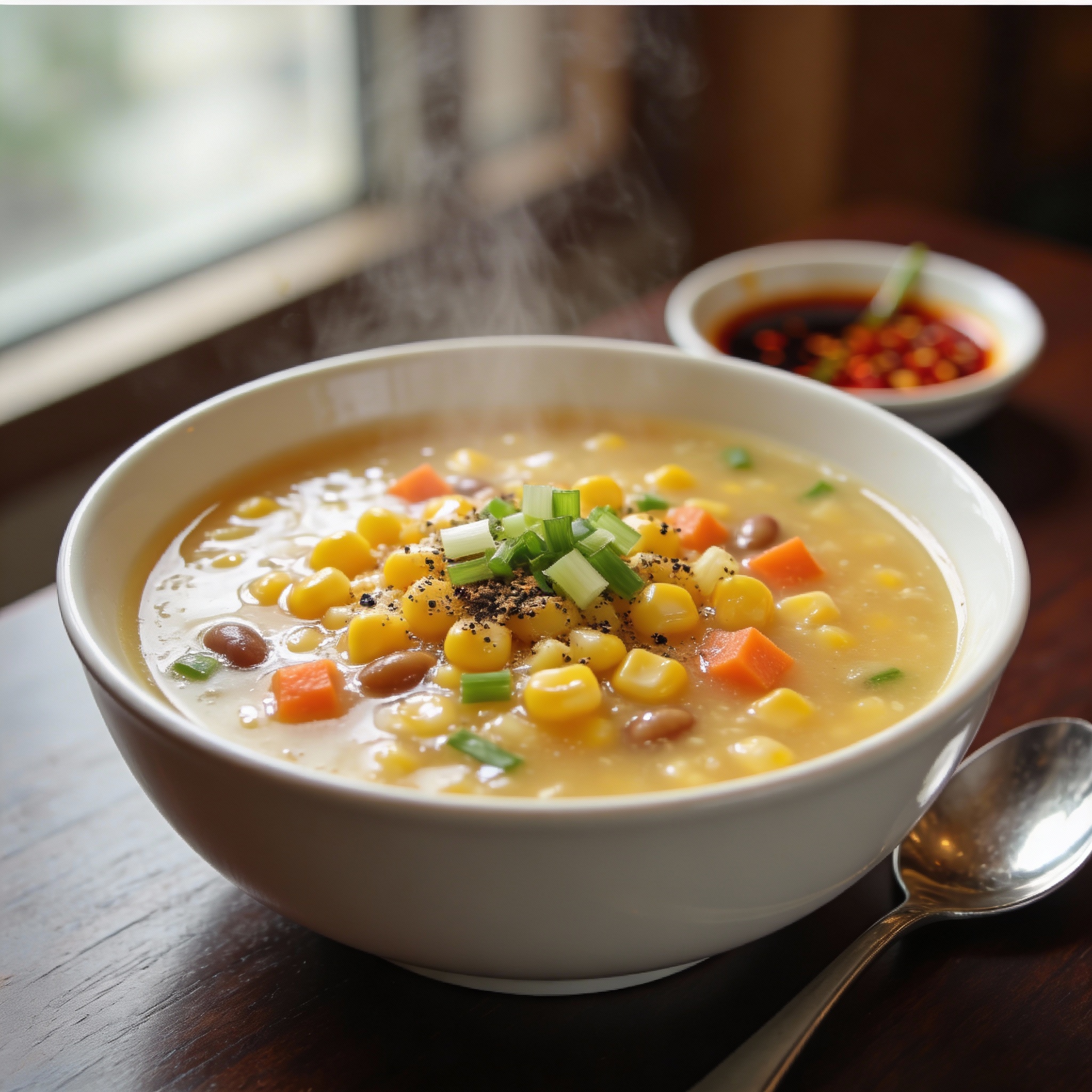 Veg sweet corn soup