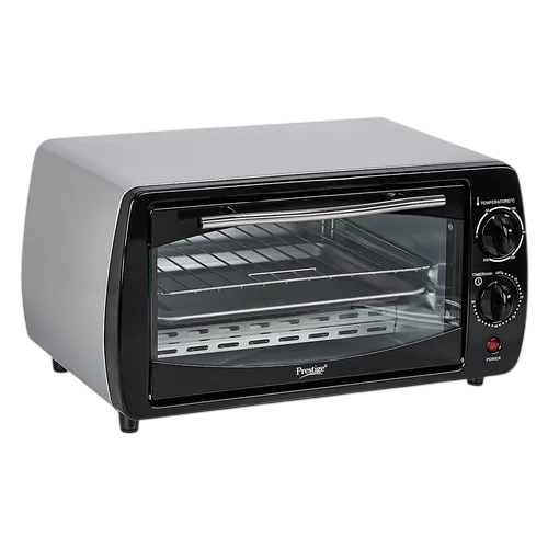 Prestige POTG 9 PC Oven Toaster Griller 9 L with Two-high Efficiency Quartz Heaters (Black)
